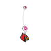 Louisville Cardinals Boy/Girl Pink Pregnancy Maternity Belly Button Navel Ring