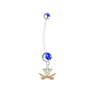Virginia Cavaliers Pregnancy Maternity Blue Belly Button Navel Ring - Pick Your Color