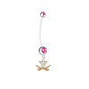 Virginia Cavaliers Pregnancy Pink Maternity Belly Button Navel Ring - Pick Your Color
