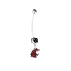 Washington State Cougars Pregnancy Maternity Black Belly Button Navel Ring - Pick Your Color
