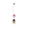 Wake Forest Demon Deacons Pregnancy Pink Maternity Belly Button Navel Ring - Pick Your Color
