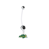 North Dakota State Bison Pregnancy Maternity Black Belly Button Navel Ring - Pick Your Color