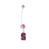 Stanford Cardinal Boy/Girl Pink Pregnancy Maternity Belly Button Navel Ring