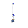 Kansas Jayhawks Pregnancy Maternity Blue Belly Button Navel Ring - Pick Your Color