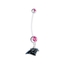 Carolina Panthers Pregnancy Maternity Pink Belly Button Navel Ring - Pick Your Color