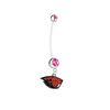 Oregon State Beavers Pregnancy Pink Maternity Belly Button Navel Ring - Pick Your Color