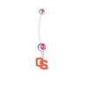 Oregon State Beavers Style 2 Pregnancy Pink Maternity Belly Button Navel Ring - Pick Your Color