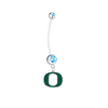 Oregon Ducks Boy/Girl Light Blue Pregnancy Maternity Belly Button Navel Ring