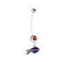 Buffalo Bills Pregnancy Maternity Red Belly Button Navel Ring - Pick Your Color