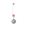 Pittsburgh Steelers Pregnancy Maternity Pink Belly Button Navel Ring - Pick Your Color