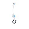 Indianapolis Colts Boy/Girl Light Blue Pregnancy Maternity Belly Button Navel Ring