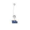 UCLA Bruins Pregnancy Clear Maternity Belly Button Navel Ring - Pick Your Color