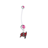 Tampa Bay Buccaneers Boy/Girl Pink Pregnancy Maternity Belly Button Navel Ring