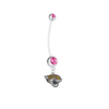 Jacksonville Jaguars Pregnancy Maternity Pink Belly Button Navel Ring - Pick Your Color