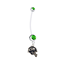 Seattle Seahawks Helmet Pregnancy Maternity Green Belly Button Navel Ring - Pick Your Color