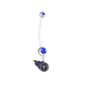Tennessee Titans Pregnancy Maternity Blue Belly Button Navel Ring - Pick Your Color