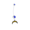 Los Angeles Chargers Pregnancy Blue Maternity Belly Button Navel Ring - Pick Your Color