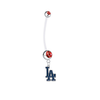 Los Angeles Dodgers Pregnancy Maternity Red Belly Button Navel Ring - Pick Your Color