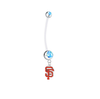 San Francisco Giants Boy/Girl Pregnancy Light Blue Maternity Belly Button Navel Ring