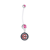 Chicago Cubs Pregnancy Maternity Pink Belly Button Navel Ring - Pick Your Color