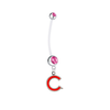 Chicago Cubs Style 2 Pregnancy Maternity Pink Belly Button Navel Ring - Pick Your Color