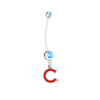 Chicago Cubs Style 2 Boy/Girl Light Blue Pregnancy Maternity Belly Button Navel Ring