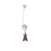 Los Angeles Angels Boy/Girl Clear Pregnancy Maternity Belly Button Navel Ring