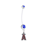 Los Angeles Angels Pregnancy Maternity Blue Belly Button Navel Ring - Pick Your Color