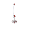 Cincinnati Reds Pregnancy Maternity Red Belly Button Navel Ring - Pick Your Color