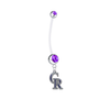 Colorado Rockies Pregnancy Maternity Purple Belly Button Navel Ring - Pick Your Color