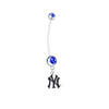 New York Yankees Style 2 Pregnancy Maternity Blue Belly Button Navel Ring - Pick Your Color