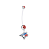 Toronto Blue Jays Pregnancy Maternity Red Belly Button Navel Ring - Pick Your Color