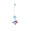 Toronto Blue Jays Pregnancy Light Blue Maternity Belly Button Navel Ring - Pick Your Color