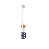 Detroit Tigers Pregnancy Maternity Orange Belly Button Navel Ring - Pick Your Color