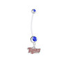 Minnesota Twins Pregnancy Maternity Blue Belly Button Navel Ring - Pick Your Color