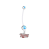 Minnesota Twins Pregnancy Maternity Light Blue Belly Button Navel Ring - Pick Your Color
