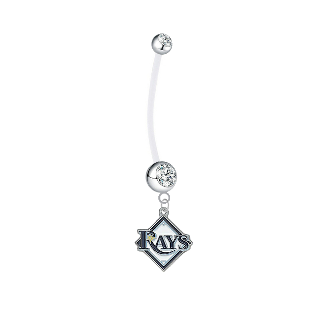 Tampa Bay Rays Boy/Girl Clear Pregnancy Maternity Belly Button Navel Ring
