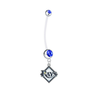 Tampa Bay Rays Pregnancy Maternity Blue Belly Button Navel Ring - Pick Your Color