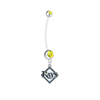 Tampa Bay Rays Pregnancy Maternity Gold Belly Button Navel Ring - Pick Your Color