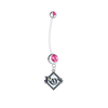 Tampa Bay Rays Pregnancy Maternity Pink Belly Button Navel Ring - Pick Your Color
