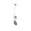 Tampa Bay Rays Style 2 Boy/Girl Pink Pregnancy Maternity Belly Button Navel Ring