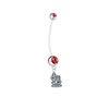 St Louis Cardinals Pregnancy Maternity Red Belly Button Navel Ring - Pick Your Color