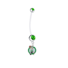 Boston Celtics Pregnancy Maternity Green Belly Button Navel Ring - Pick Your Color
