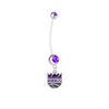 Sacramento Kings Pregnancy Purple Maternity Belly Button Navel Ring - Pick Your Color