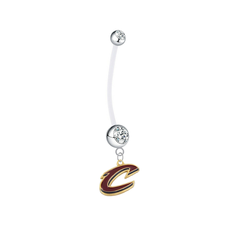 Cleveland Cavaliers Style 2 Boy/Girl Clear Pregnancy Maternity Belly Button Navel Ring