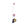 Indiana Pacers Boy/Girl Pink Pregnancy Maternity Belly Button Navel Ring
