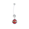 Detroit Pistons Boy/Girl Clear Pregnancy Maternity Belly Button Navel Ring