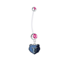 Memphis Grizzlies Pregnancy Maternity Pink Belly Button Navel Ring - Pick Your Color