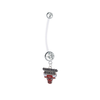 Chicago Bulls Boy/Girl Clear Pregnancy Maternity Belly Button Navel Ring
