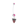 Chicago Bulls Pregnancy Maternity Pink Belly Button Navel Ring - Pick Your Color